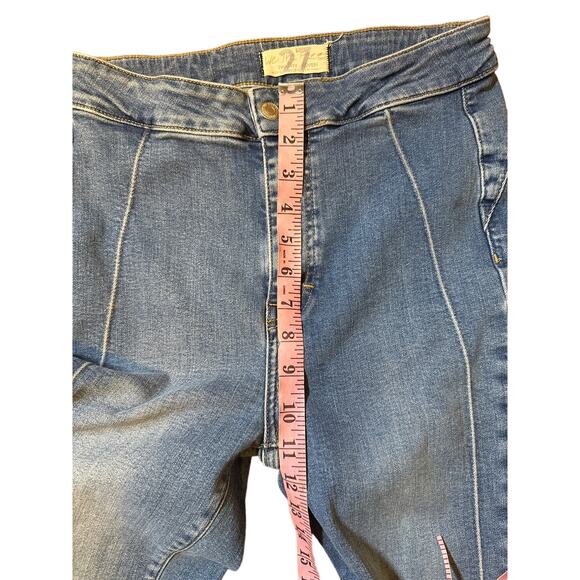 Free People Cross My Heart Jeans in Burnin Blue Booty Love 27 - Picture 6 of 11